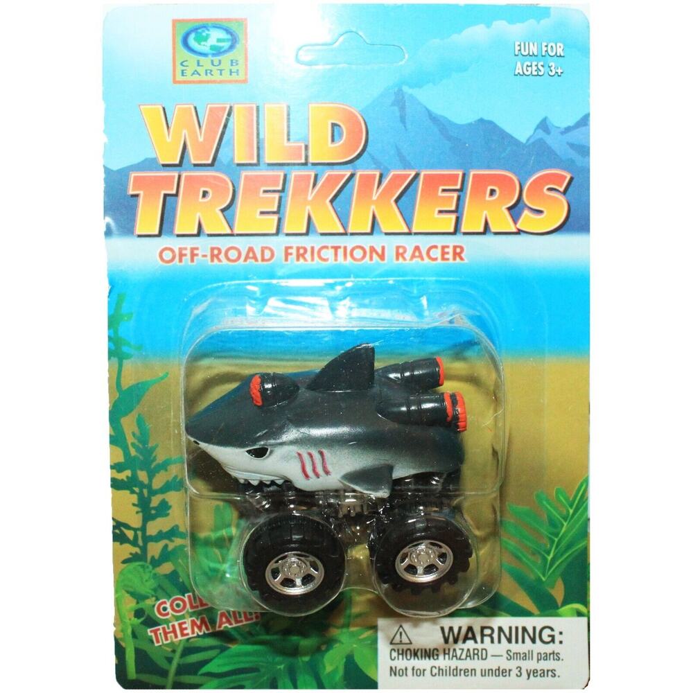 Great White Shark 4x4 Truck Toy - Wild Trekkers Friction Racer Vehicle 2016